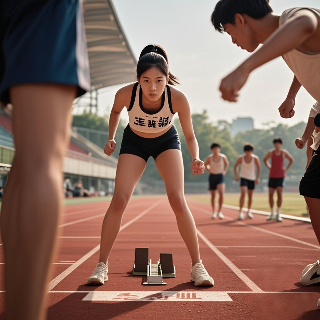 关于刻苦训练之下，运动员的身影绽放闪光的信息